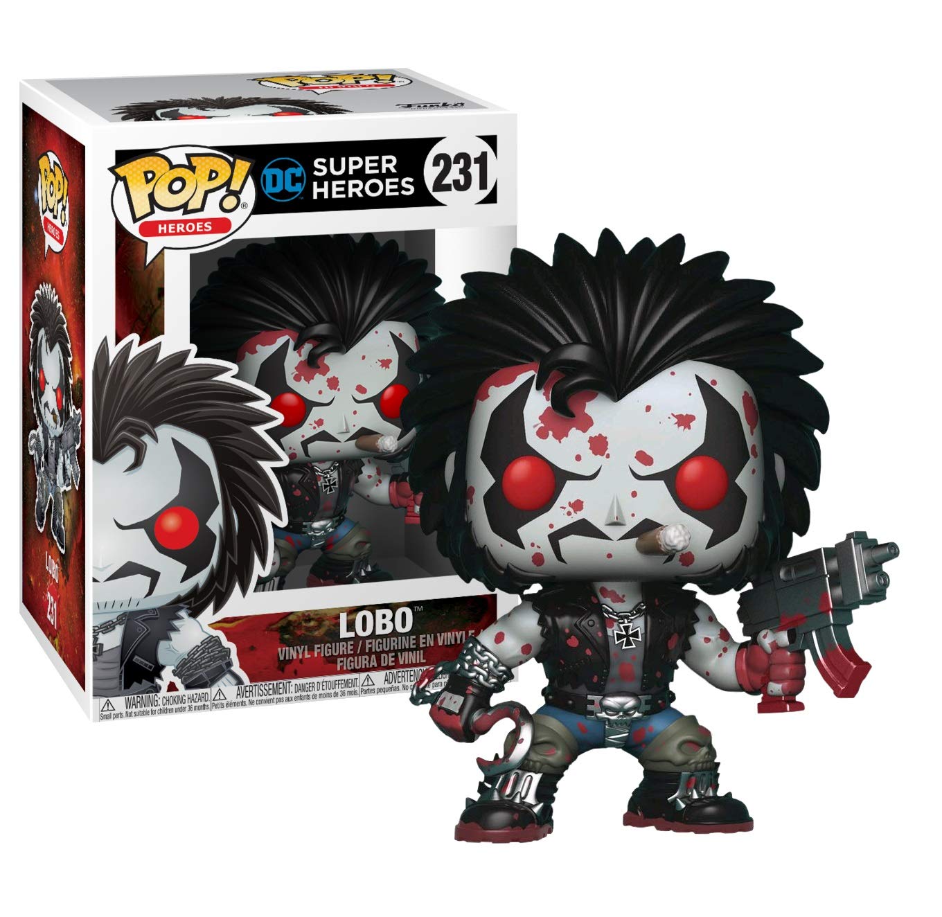 激レア Funko Lobo 231 PX BLOODY VERSION 限定版 Amazon.com: Funko Pop! Heroes: DC Heroes Lobo (Bloody