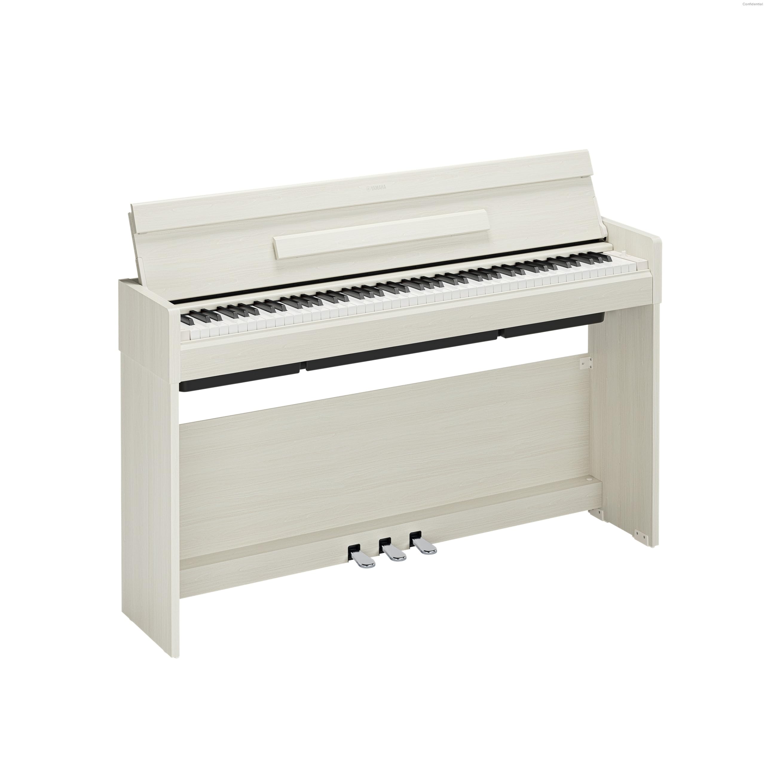 YAMAHA YDP-S36 Piano Digital – 88 Teclas Contrapesadas GHS, Sonido CFX Concert Grand, Diseño Slim, Bluetooth, 3 Pedales, Ideal para Casa y Principiantes – Abedul Blanco