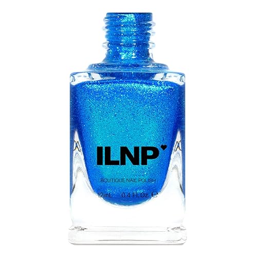 ILNP Blueprint - Esmalte de uñas brillante ultra metálico azul eléctrico