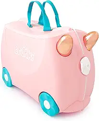 Trunki Mala Infantil Com Rodinha Flossi o Flamingo