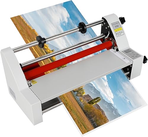 Laminador de 13 "cuatro rodillos V350 Digitaces Control térmico calientefrío Laminador de rollo térmico Máquina laminadora para película BOPP PTE