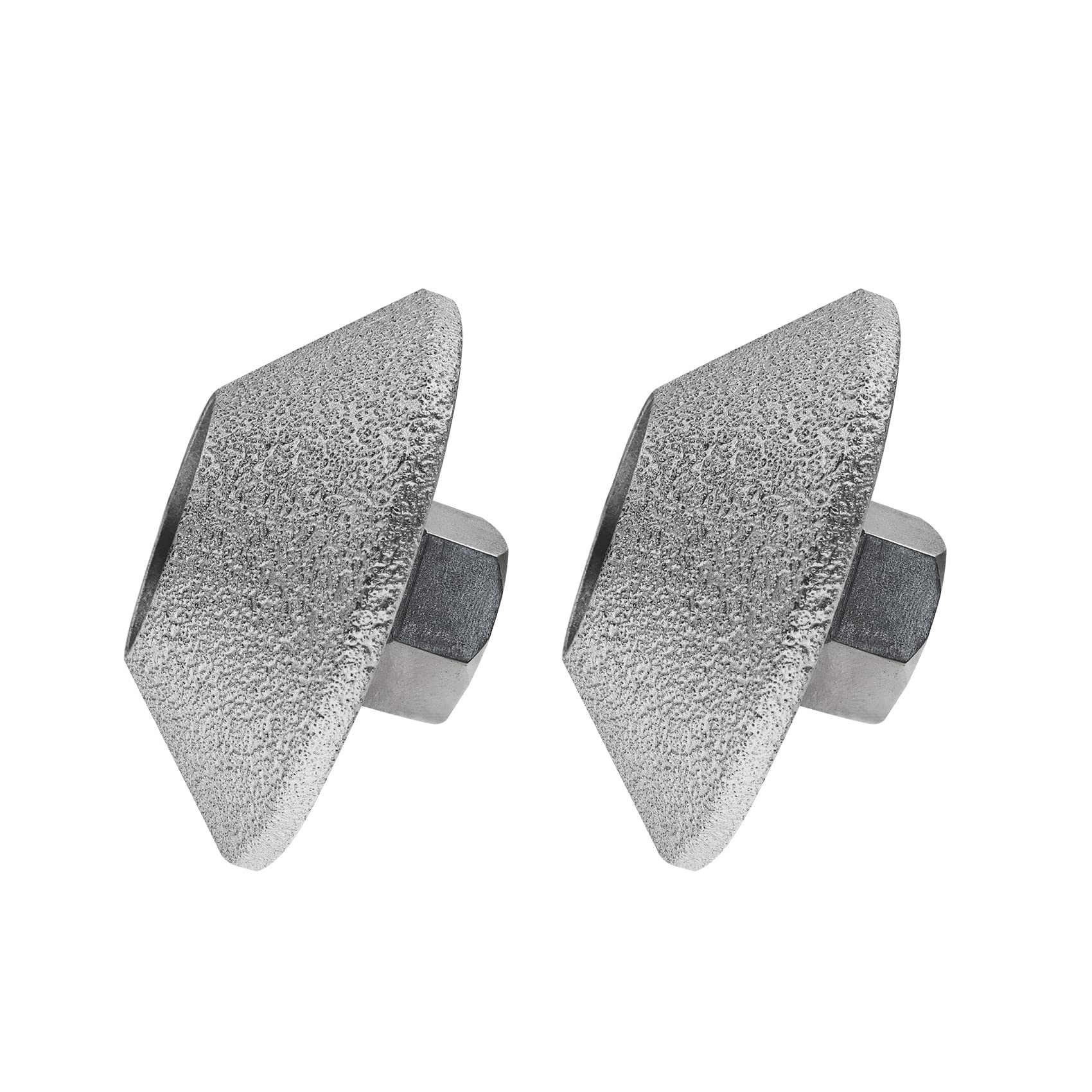 SHDIATOOL Diamant-Schleifprofilscheibe, 75 mm, konvex, gebogene Kante, Handschleifscheibe für Stein, Marmor, Granit, Höhe 20 mm, 2 Stück
