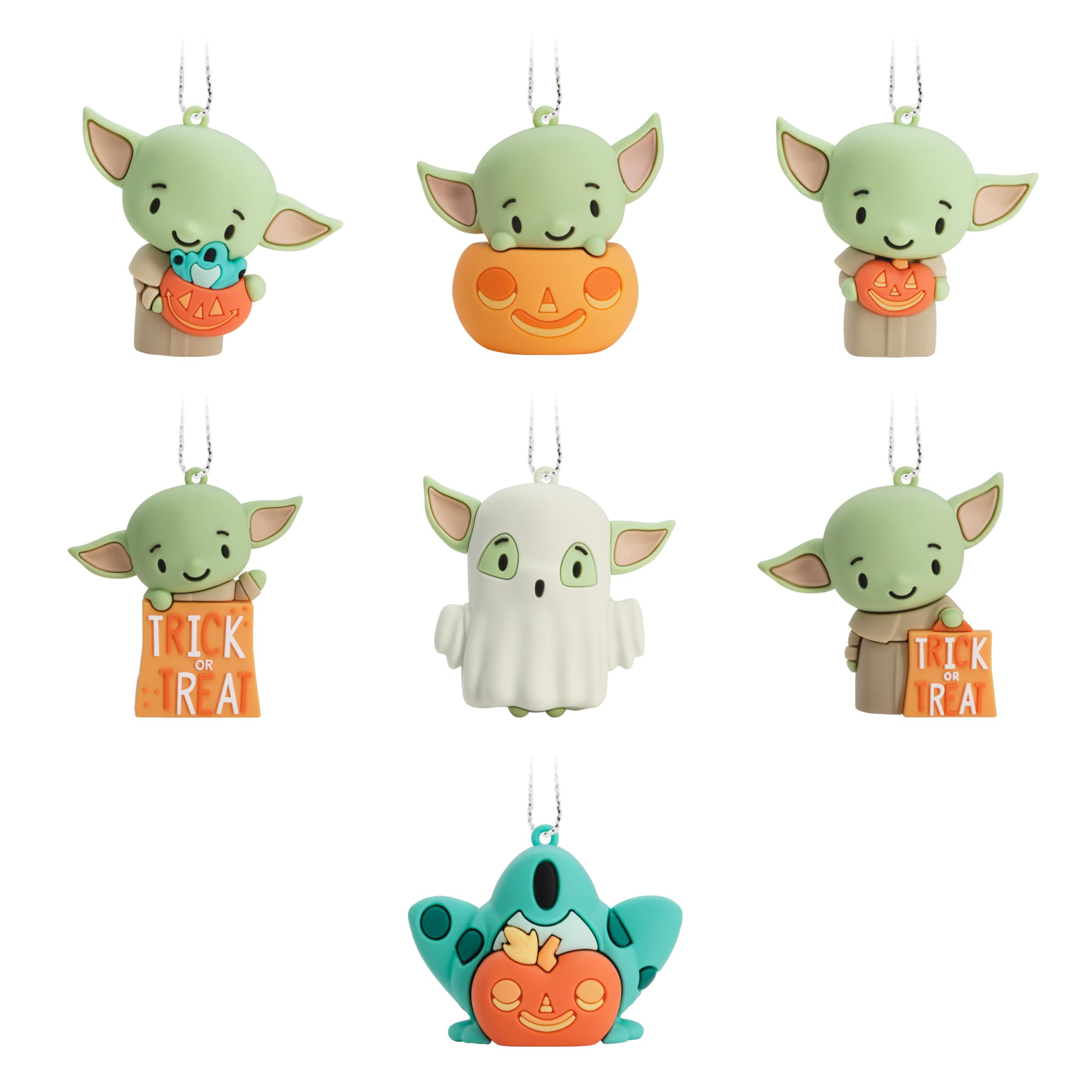 Hallmark Star Wars: The Mandalorian Grogu Mystery Halloween Ornaments, Set of 2