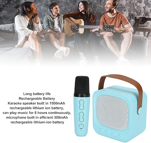 Miniatura 5 de HaseM Máquina del altavoz del karaoke, mini máquina del karaoke portátil para al aire libre