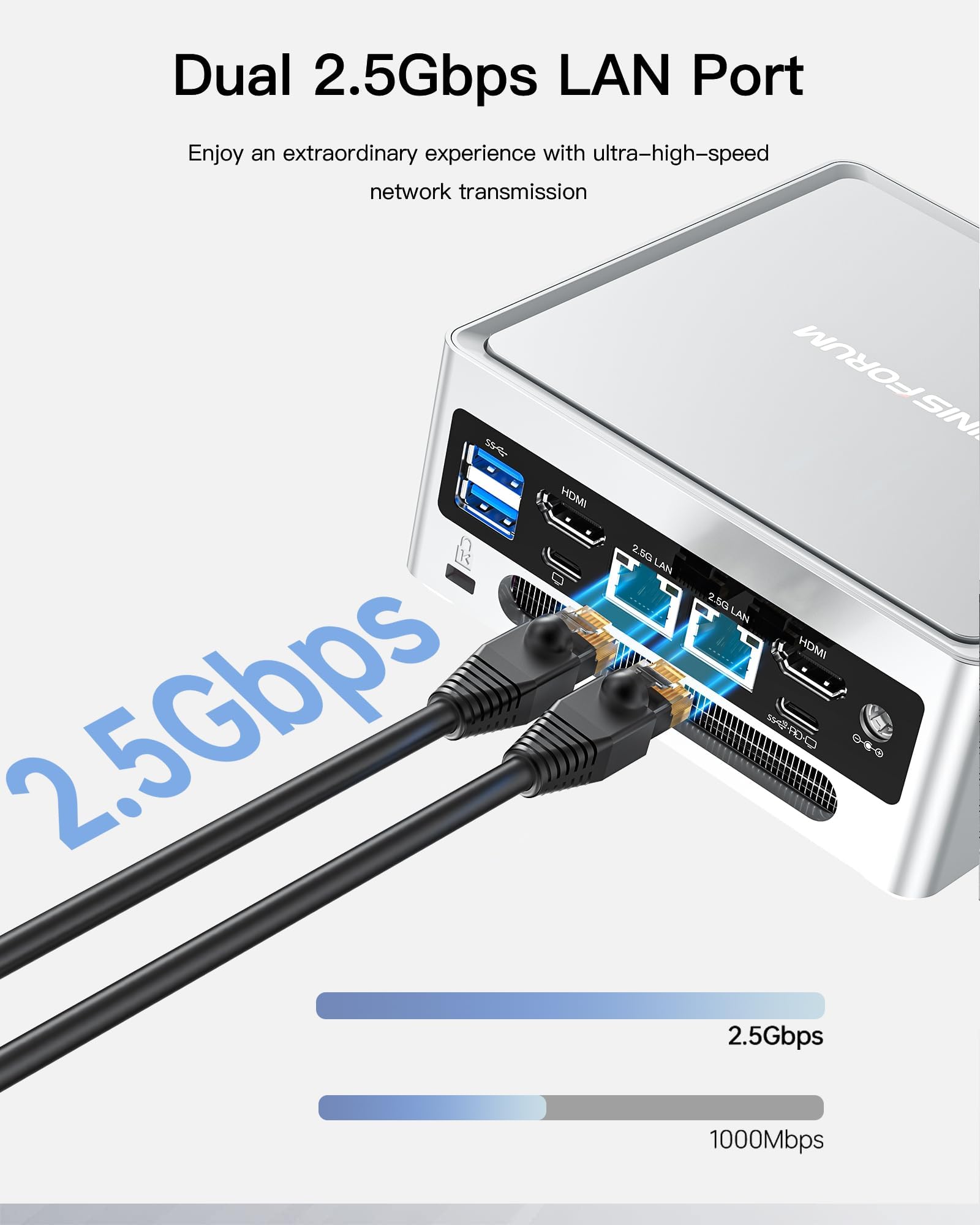 MINISFORUM NAB9 Mini PC, Intel Core i9-12900HK fino a 5,0 GHz, 16 GB RAM, SSD da 512 GB, doppia LAN 2,5G, Wi-Fi 6, Bluetooth 5.2