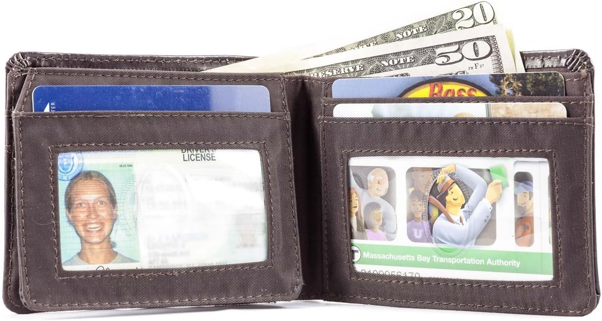 Big Skinny Men's L-Fold Passcase Leather Slim Wallet, Holds Up to 30 Cards - Image 2
