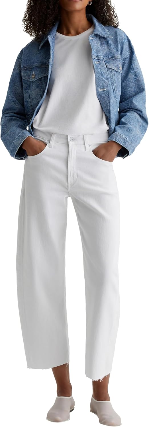 AG Womens Hattie High Rise Crop Barrel - Image 2