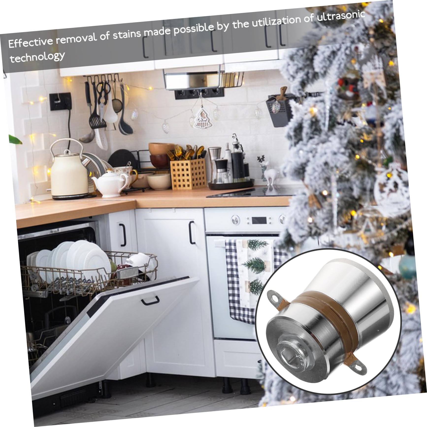 FUNOMOCYA High Frequency Cleaner Transducer 60w Piezoelectric Dishwasher Replacement Part