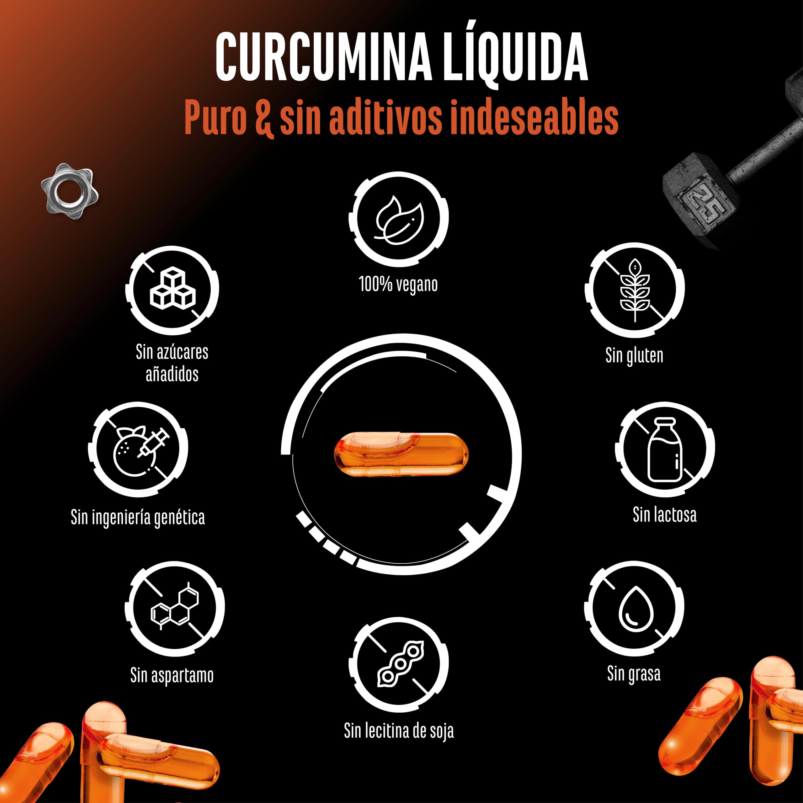 Curcuma NovaSol® - 120 cápsulas líquidas - 1000 mg de curcumina por dosis diaria - Con tecnología patentada NovaSOL® - 185 veces mayor biodisponibilidad gracias a la forma líquida - vegano