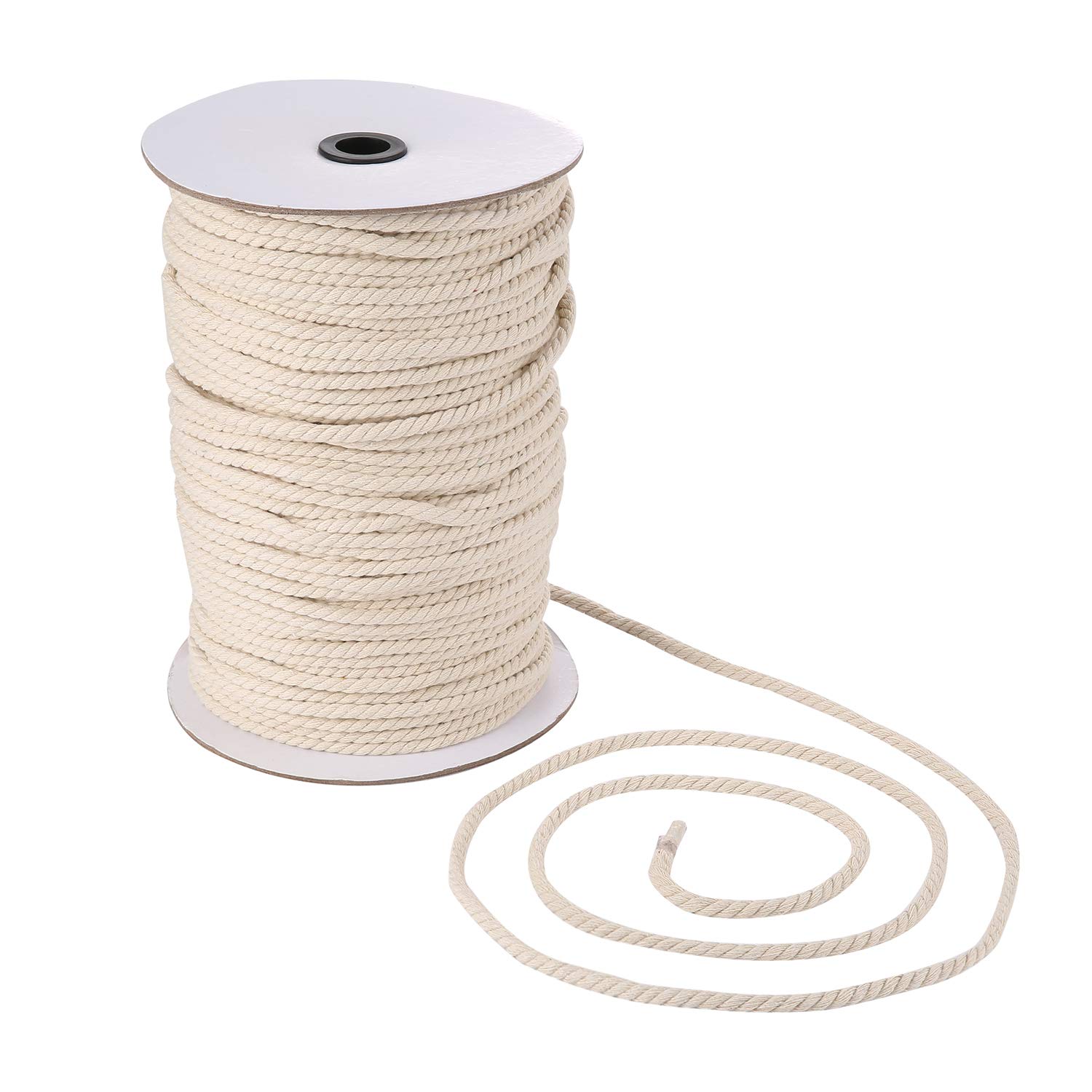 Cuerda De Macramé De 6 Mm X 175 Yardas | Cuerda De Macramé 100% Algodón