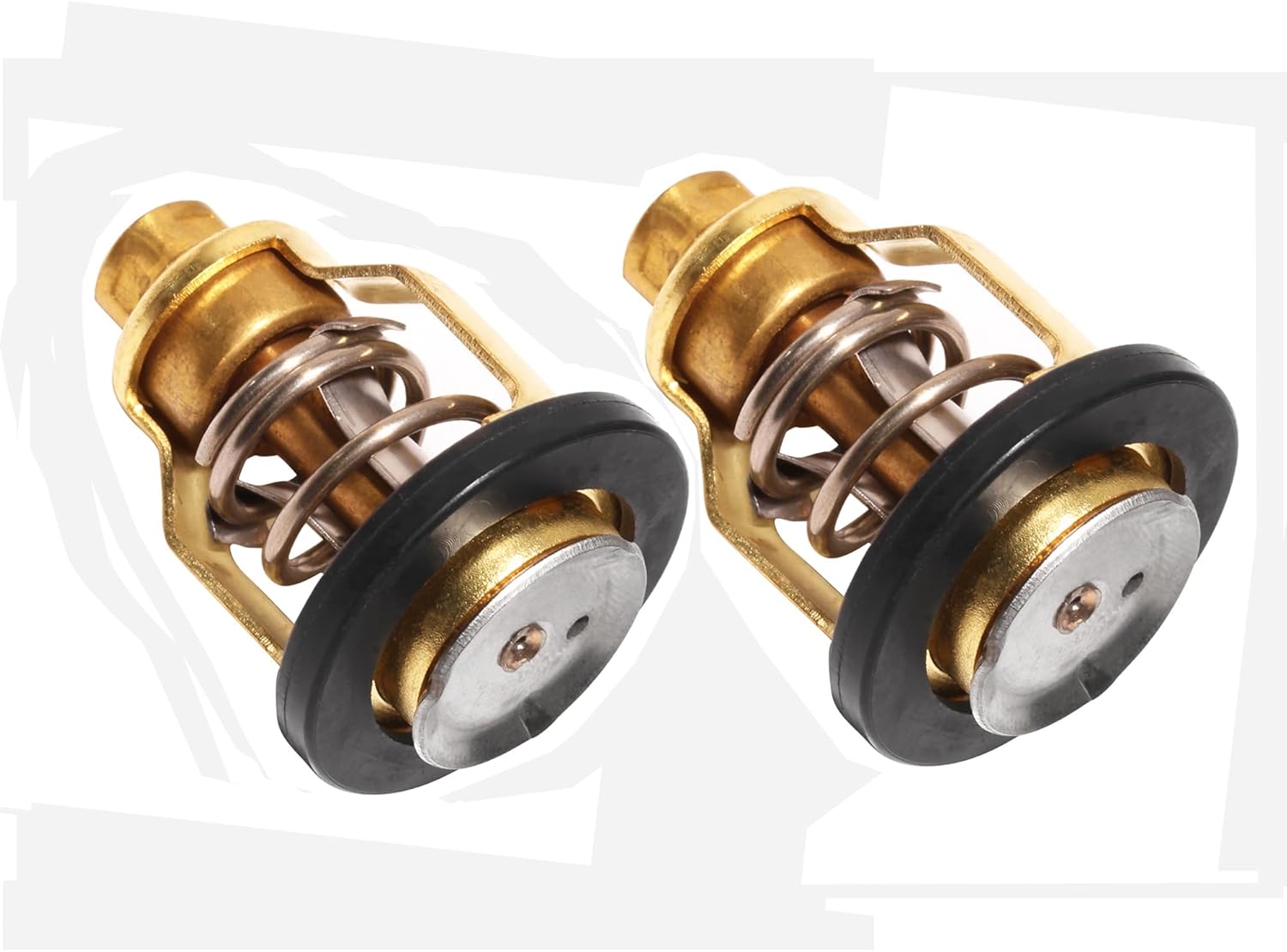 Leesoot 2 pcs 60­ºC 140F 67F-12411-01 Thermostat Compatible with YAMAHA 4-Stroke Outboard Engine F75 F80 F90 F100 F150 F200 F225 F250 F250B VF200 VF225 VF250 Boat Motor