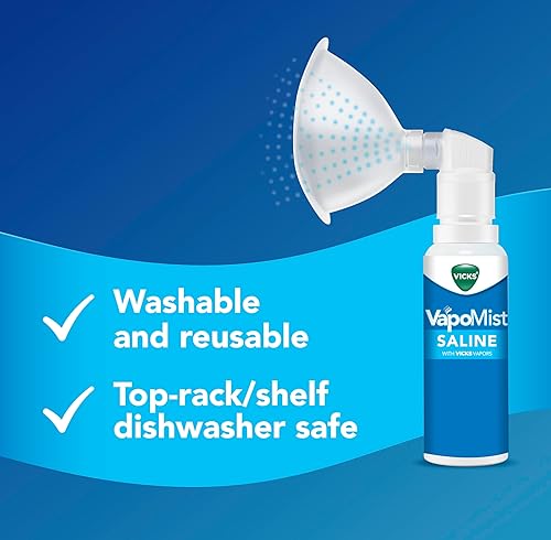 Miniatura 6 de Vicks VapoMist Salina, suave niebla salina con vaporizadores Vicks calmantes, no medicados, 1.7 onzas