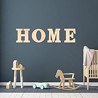 Vista 6 de Letras grandes de madera en blanco de 12 pulgadas, letras de madera sin terminar, letrero de madera para proyectos de manualidades para decoración