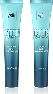 Cuticle & Nail Cream Treament, Deep Nourishing - USA Made - Daily Repair Nail Care w/Organic Shea Butter, Jojoba Oil - Soften Cuticles, Strengthen Nails, Hydrating (Pack of 2)