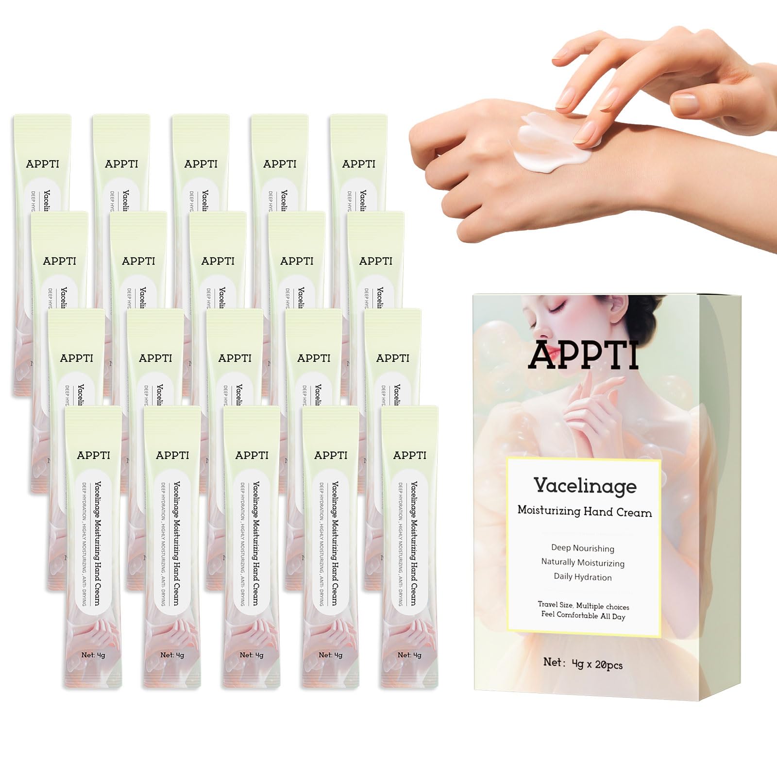 Amazon.com : APPTI Moisturizing Hand Cream, Relieves and Repairs