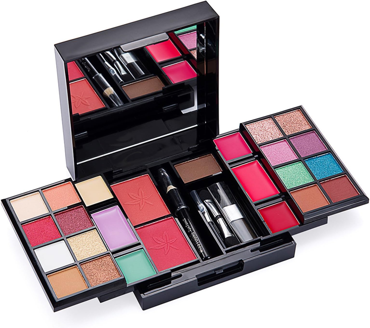 JoyeeeComplete Make-up Kit, 25 Colours Cosmetic Case for Beginners with Eyeshadows Concealer Lip Gloss Blusher etc. Surprise Gift Makeup Palette for Women Daily Use and Travel