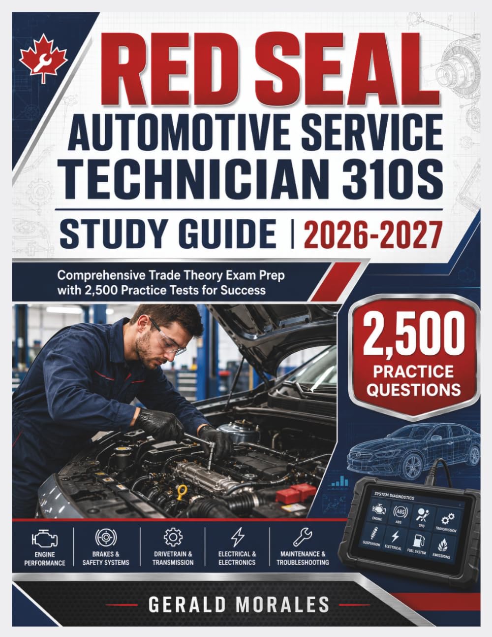 Red Seal Automotive Service Technician 310S Study Guide 2026-2027: Comprehensive Trade Theory Exam Prep with 2,500 Practice Tests for Success