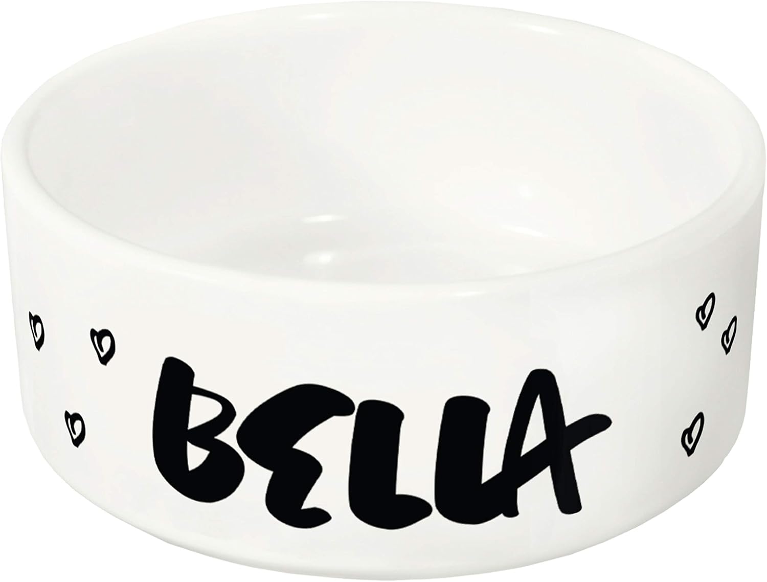 USA Custom Gifts Ceramic Pet Bowl with Customizable Design, Dishwasher and Microwave Safe for Dogs and Cats