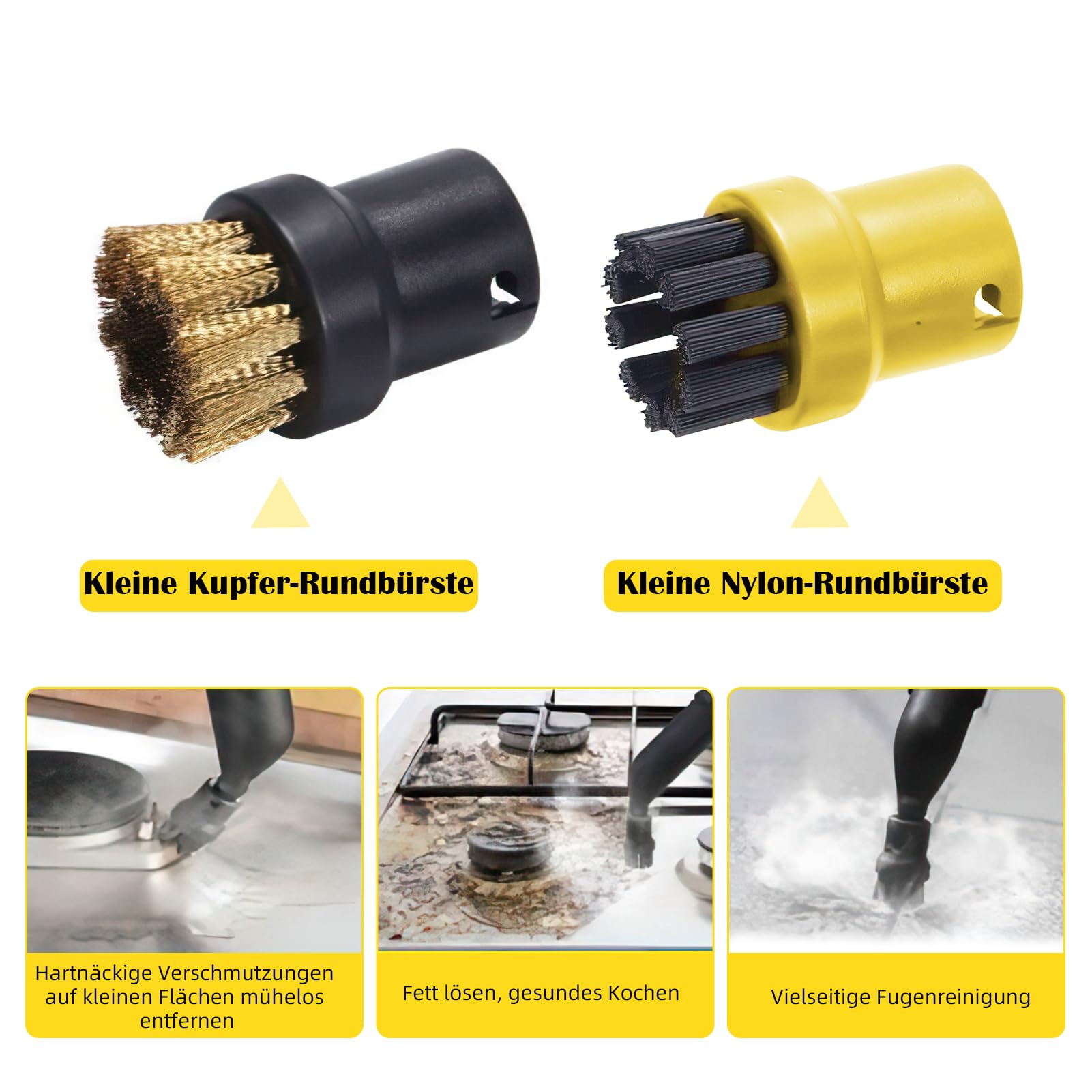9 pièces Accessoires Compatible avec Karcher Nettoyeurs Vapeur