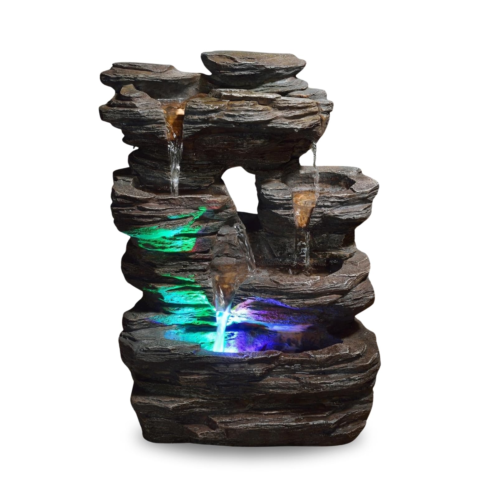 Zen Luz SCFR130 Pietra Fontaine Naturaleza Piedra Gris 25 x 17 x 35 cm