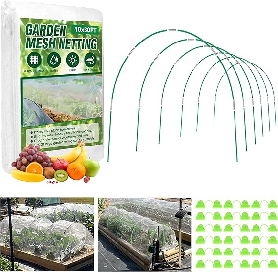 Garden Mesh Netting Kit, Plant Covers 10X30Ft Ultra Fine - View #3