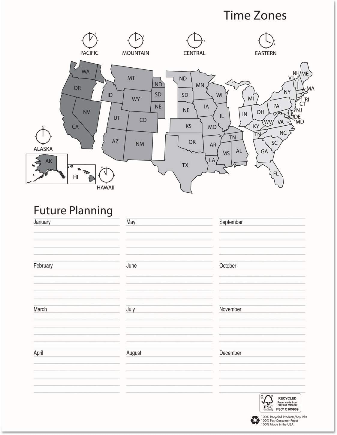 House of Doolittle 2020-2021 Two-Year Professional Weekly Planner, Black, 8.5 x 11 Inches, January - December (HOD272002-20)