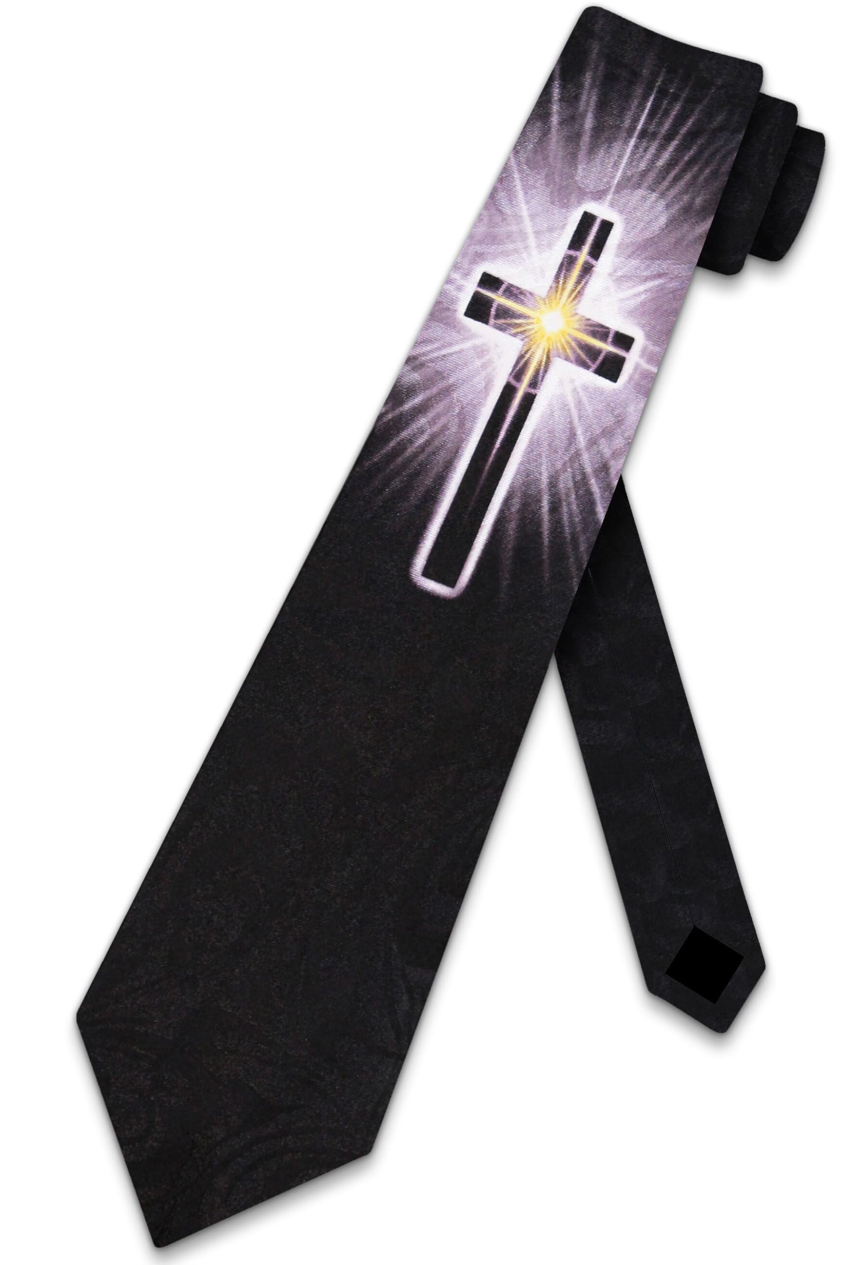 The Shining Cross Tie - Mens Religious Neckties