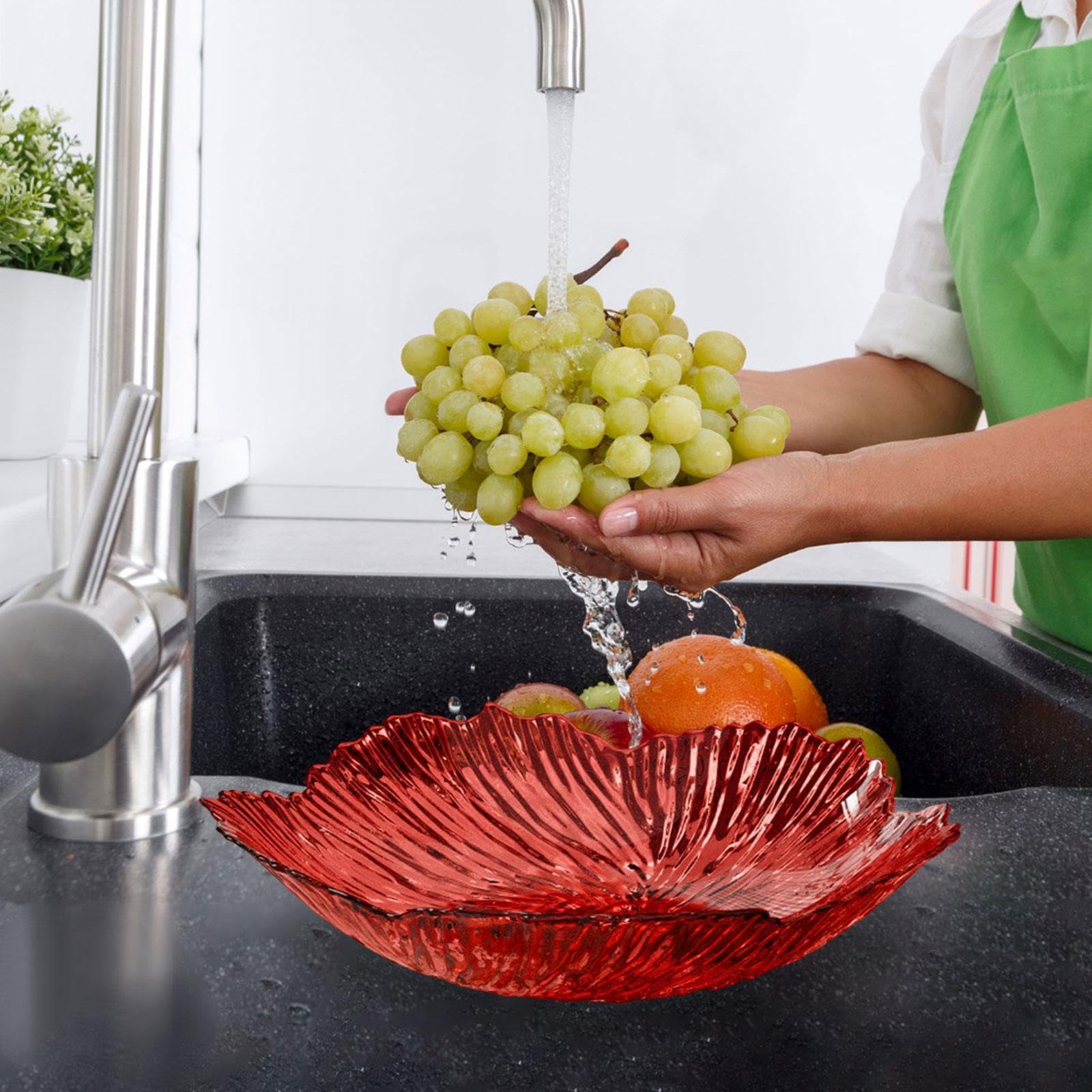 BIOGRAT Portafrutta Fruttiere Metallo Moderno 22,5 x 9,5 cm Nero, Cestino per Frutta fatto a