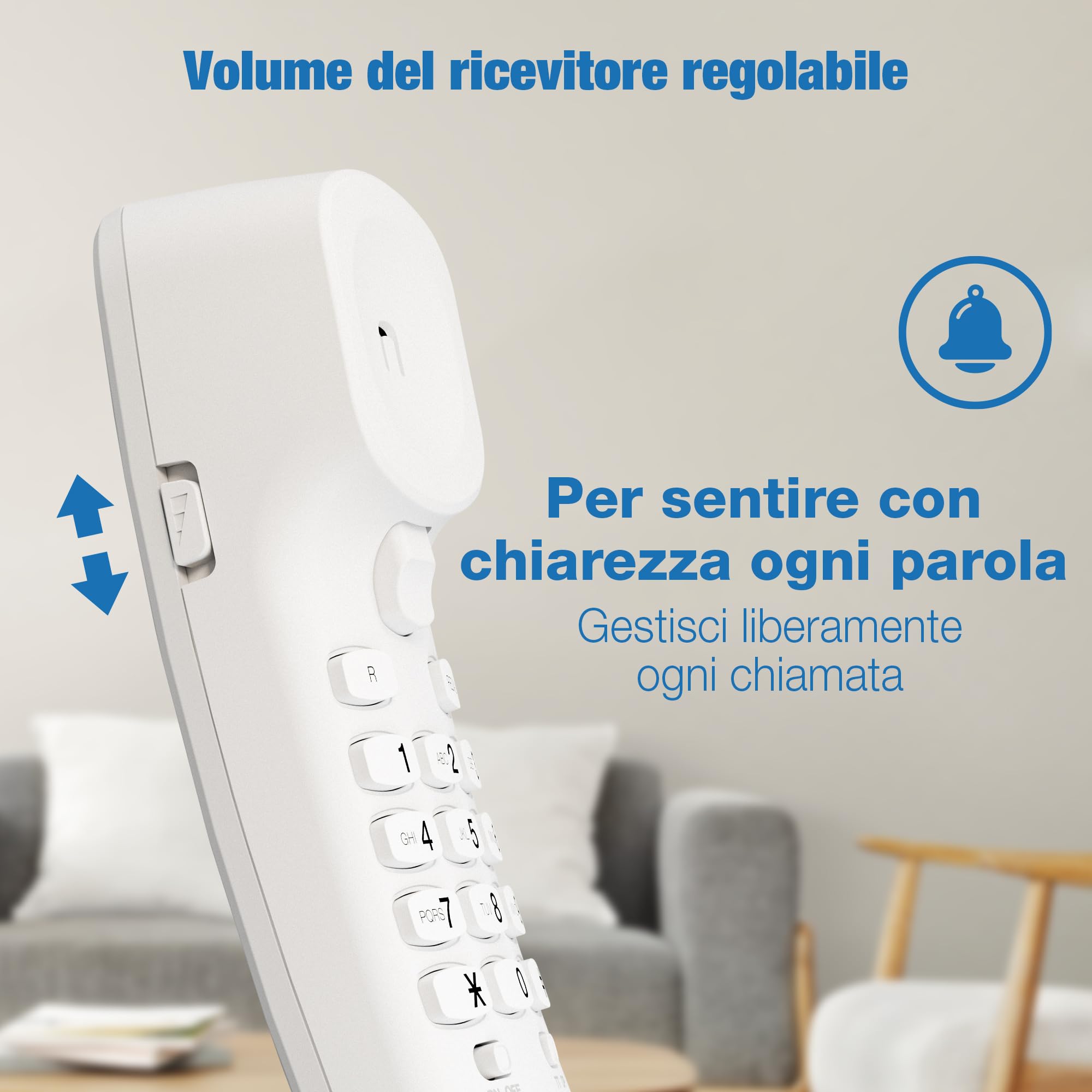 VTech CD1100 Telefono Fisso TrimStyle Con Regolazione Volume, Ricomposizione, Compatibile Apparecchi Acustici – Montaggio A Parete O Tavolo - copertina