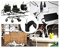 Vista 6 de Mini Skater Paquete de 100 clips de cable Ethernet de 0.551 in con clavo de acero, clip de alambre de 1/2 pulgada para cables de extensión