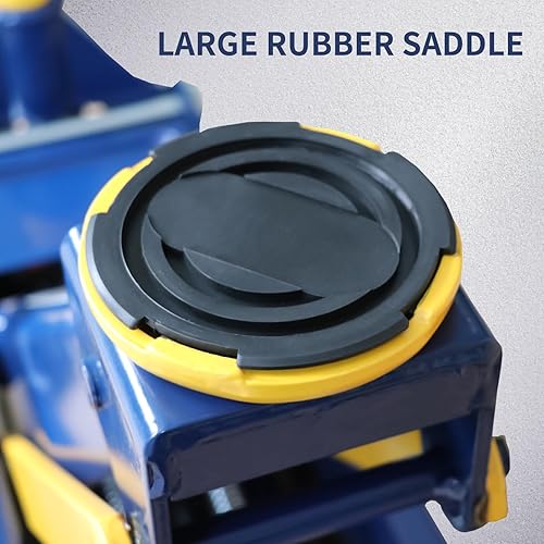 Miniatura 6 de Gato de piso,Gato de piso resistente de 3 toneladas,Gato hidráulico de perfil bajo, Gato de servicio de acero de elevación rápida con doble bomba de