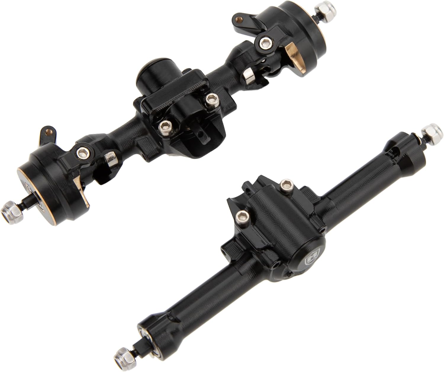 MEUS RACING +3mm ISO SCX30 Axles with 3-Section CVD for Axial 1/30 SCX30 RC Crawler Upgrades (Black)