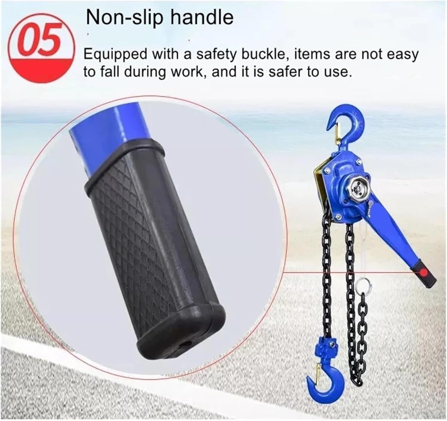Hand Crank Winch, Hand Winch Lever Hoist 0.75t Lifting Chain Tensioner,Boat Trailer Winches