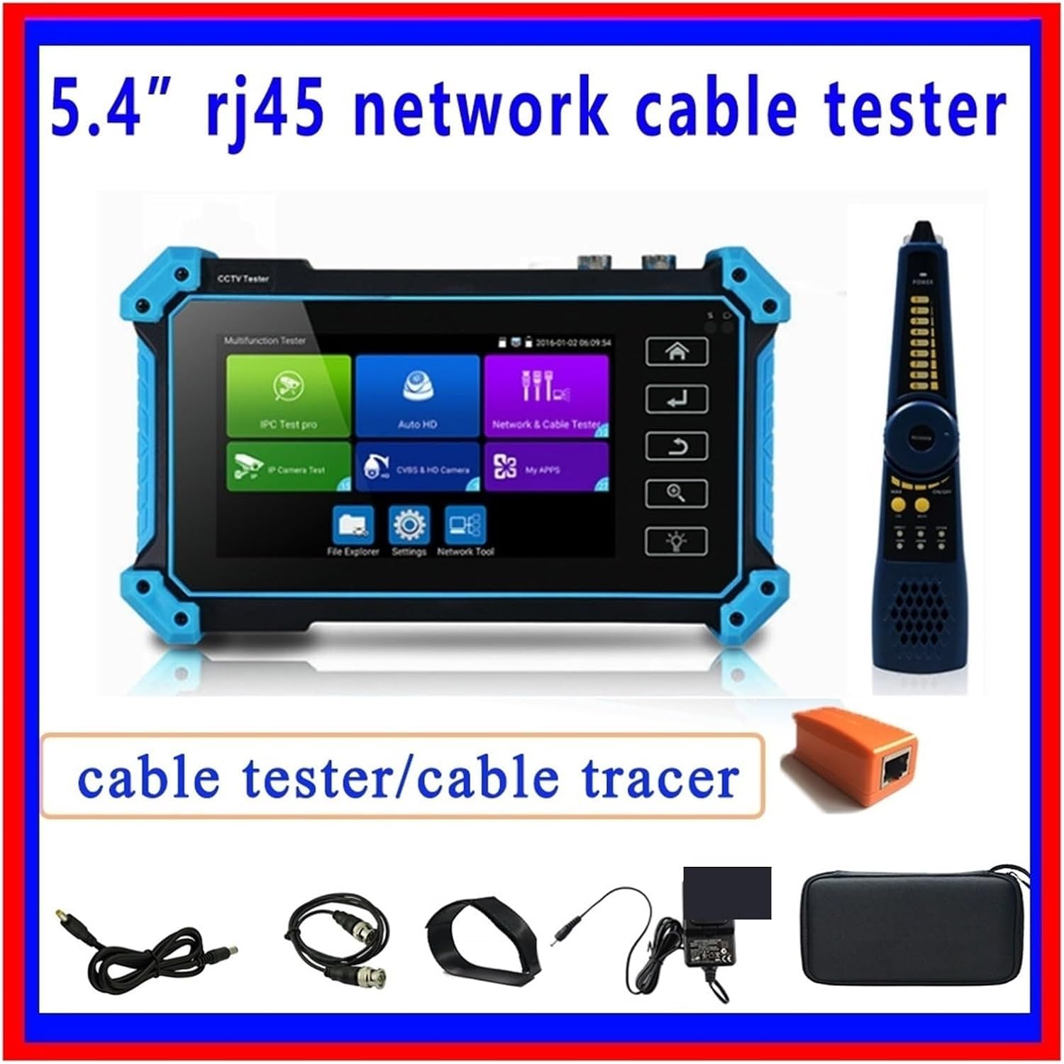 Ipc 5200c Plus Cftv Ipc Tester Kamera Karta Wideo Monitor Przenośny Tester Monitora Iptv Utp Rj45 Tester Kabli Sieciowych Ipc5100, Ipc-5200plus, A