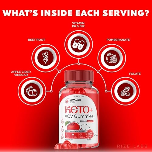 Miniatura 7 de Paquete de 2 gomitas de verano Body Keto + ACV, gomitas Keto de cuerpo de verano para pérdida de peso avanzada, suplemento SummerKeto, gomitas de