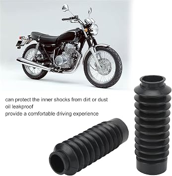 Motorcycle Fork Covers for CL400 CB400 CB500 CB400ss, 2 Pcs Fork Boot Shock Absorber Protector Guards