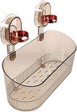 Uonlytech Bathroom Shelf with Suction Cup Powerful Wall Organizer without Drilling Stable Shower Shelf with Strong Suction Cups and Easy Installation for Bathroom Kitchen