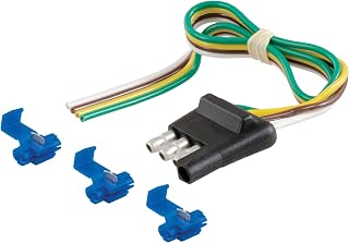 Curt Manufacturing 58033 I-3 4-Flat Trailer End 12 In Kit Packaged
