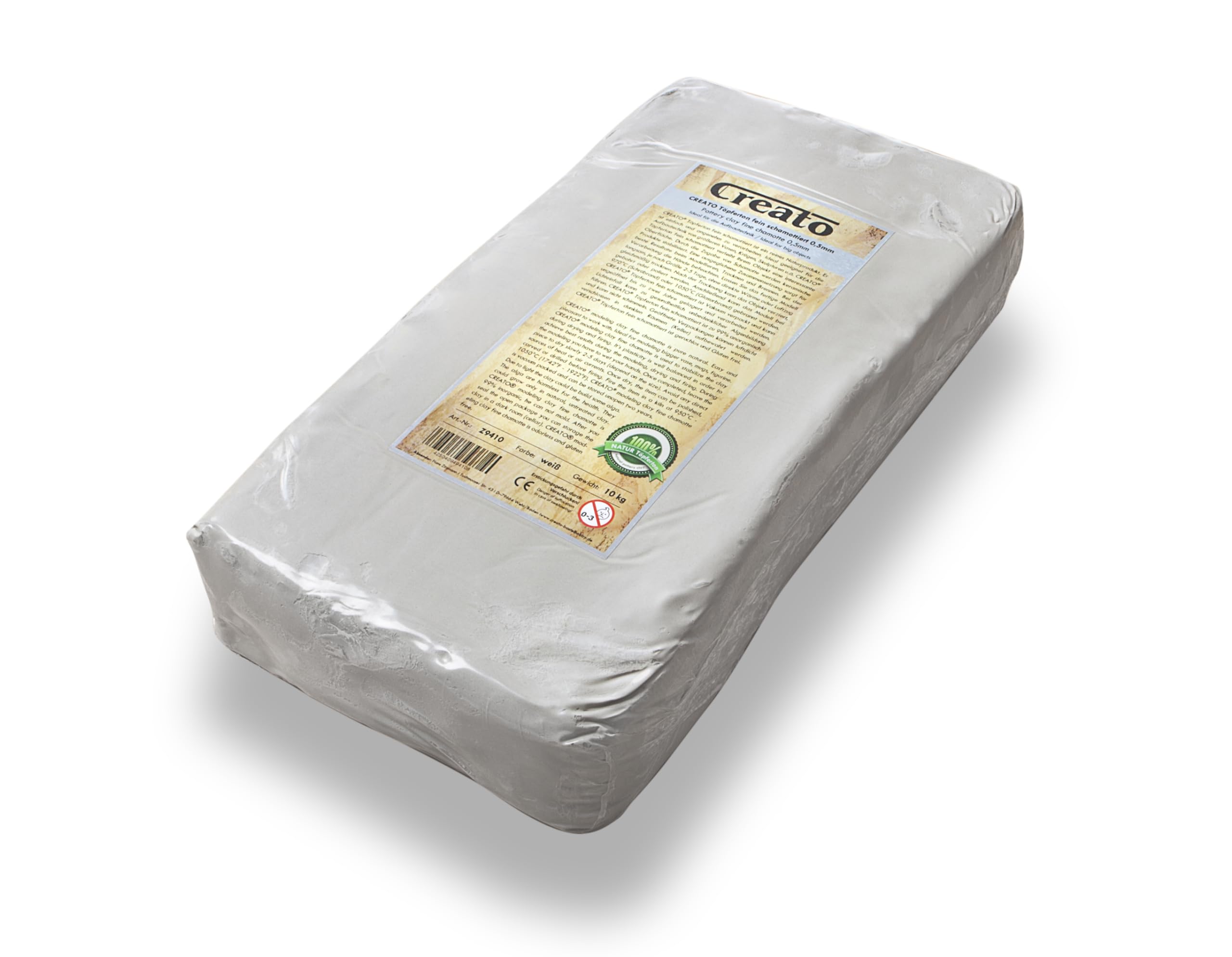 Steinzeug-Töpferton für die Drehscheibe Cone 6 (11,3 kg)