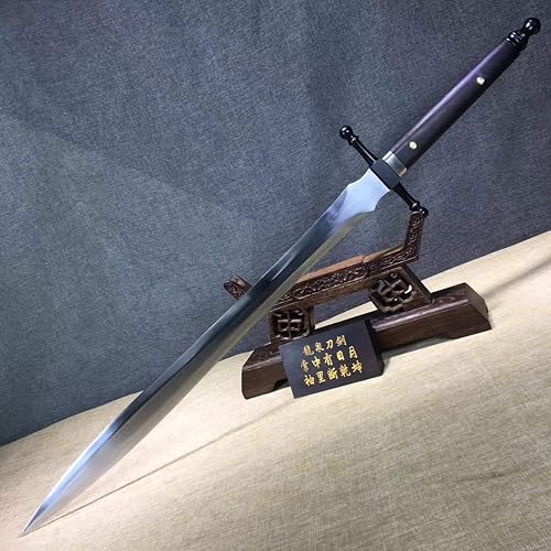 Miniatura 6 de Espadas caballerosas, hechas a mano, hoja de acero de alto carbono, funda de cuero, lista para la batalla