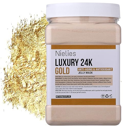 Miniatura 9 de Mascarilla facial de gelatina para tratamientos faciales  Paquete de oro de 24 quilates y vampiro+ ácido hialurónico hidratantes e iluminadoras