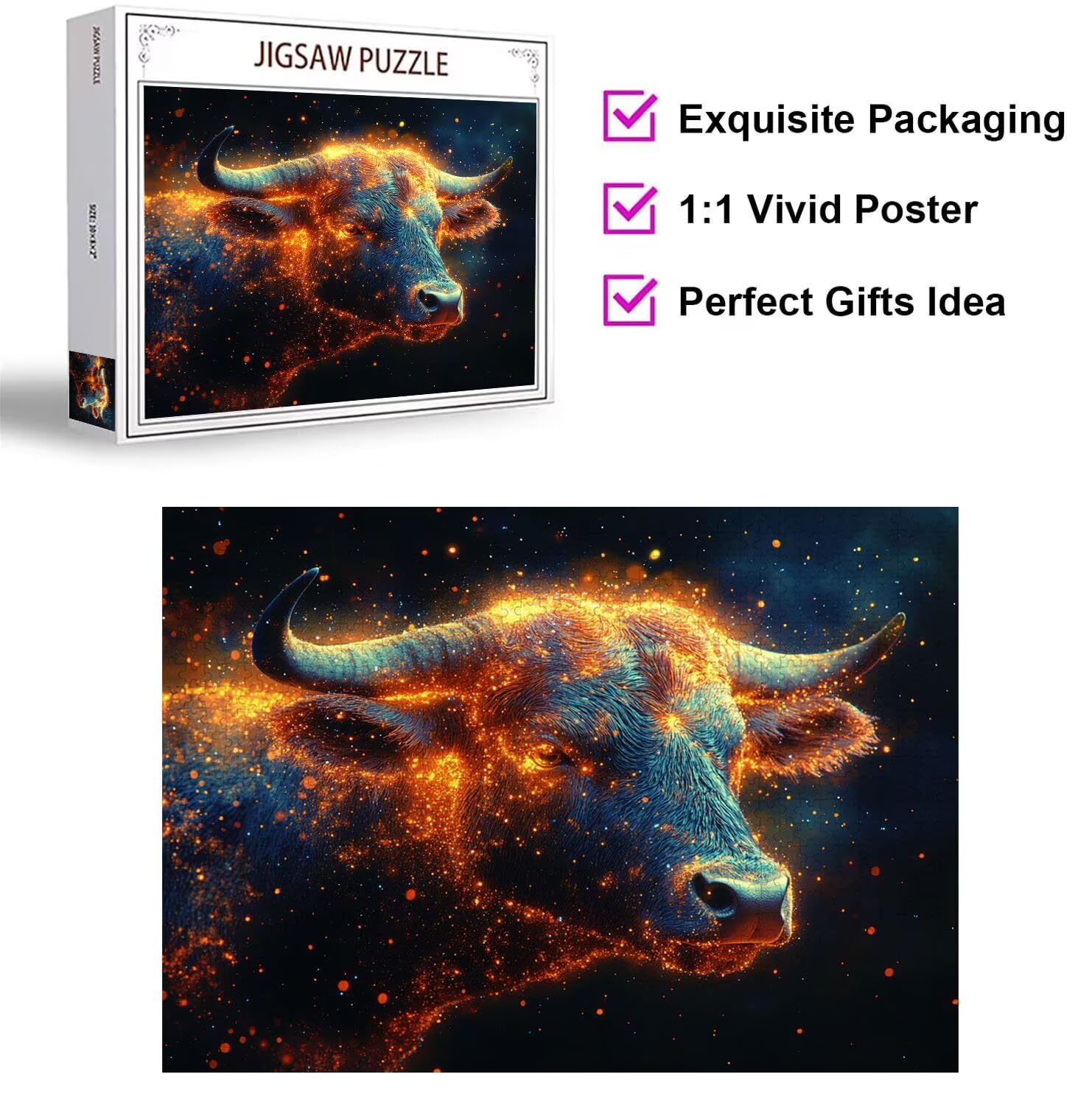 Puzzle 4000 Teile Kuh Herausforderndes Klassische Puzzles, n-624