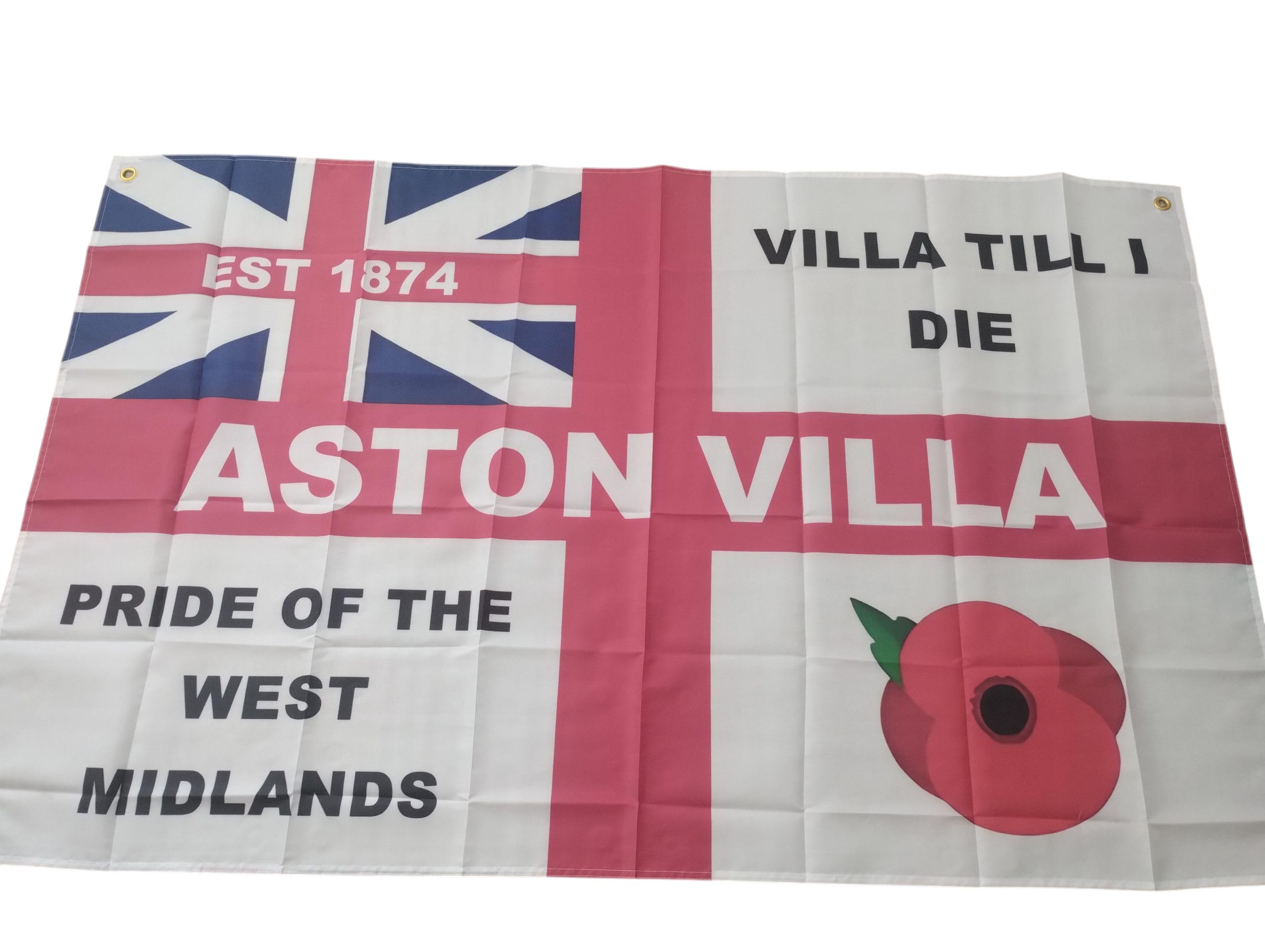 aston villa colours flag 5 x 3 great quality
