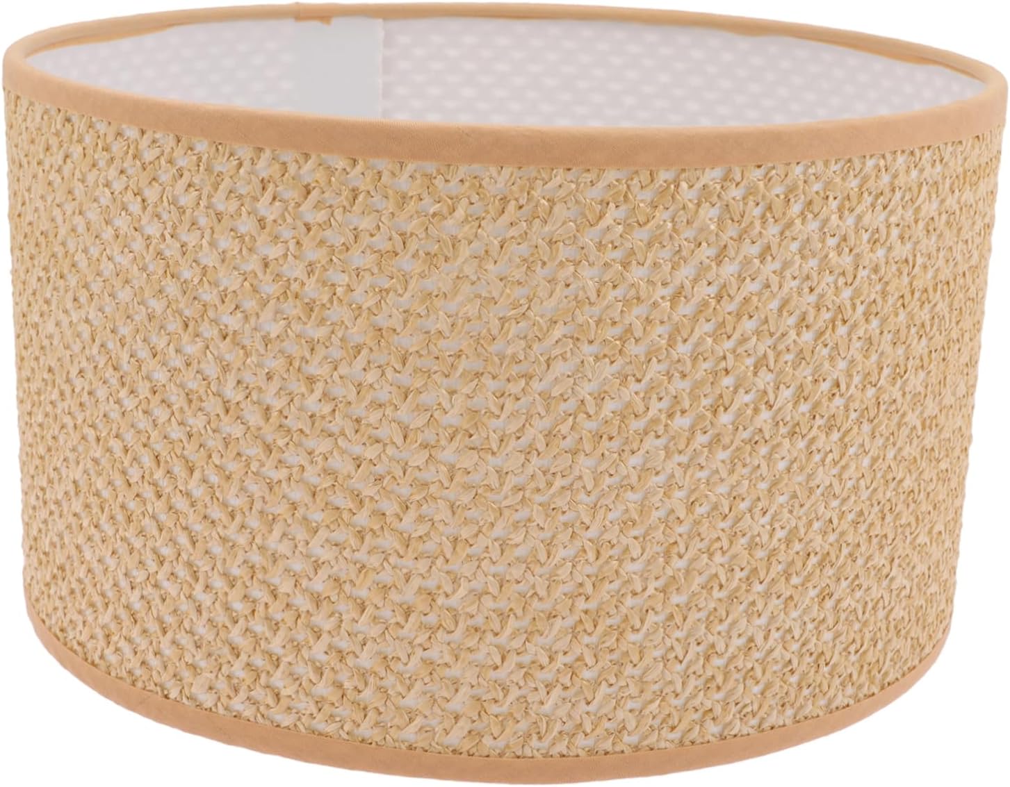 jojofuny Fashion Woven Lamp Shade Hexagonal Design Yellow Lampshade for Desktop and Hanging Lights Elegant Textured for Cozy Home Decor