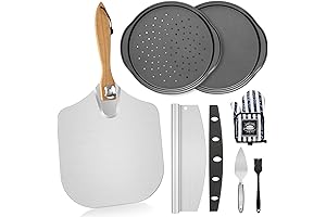 7-Piece Foldable Pizza Peel Pan Set: Your Complete Pizza-Making Kit