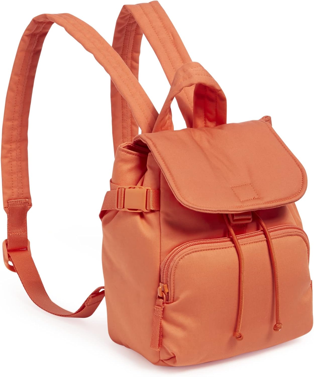 Vera Bradley Women's Cotton Utility Mini Backpack Purse, Orange Bell Pepper - Recycled Cotton, One Size - Image 2
