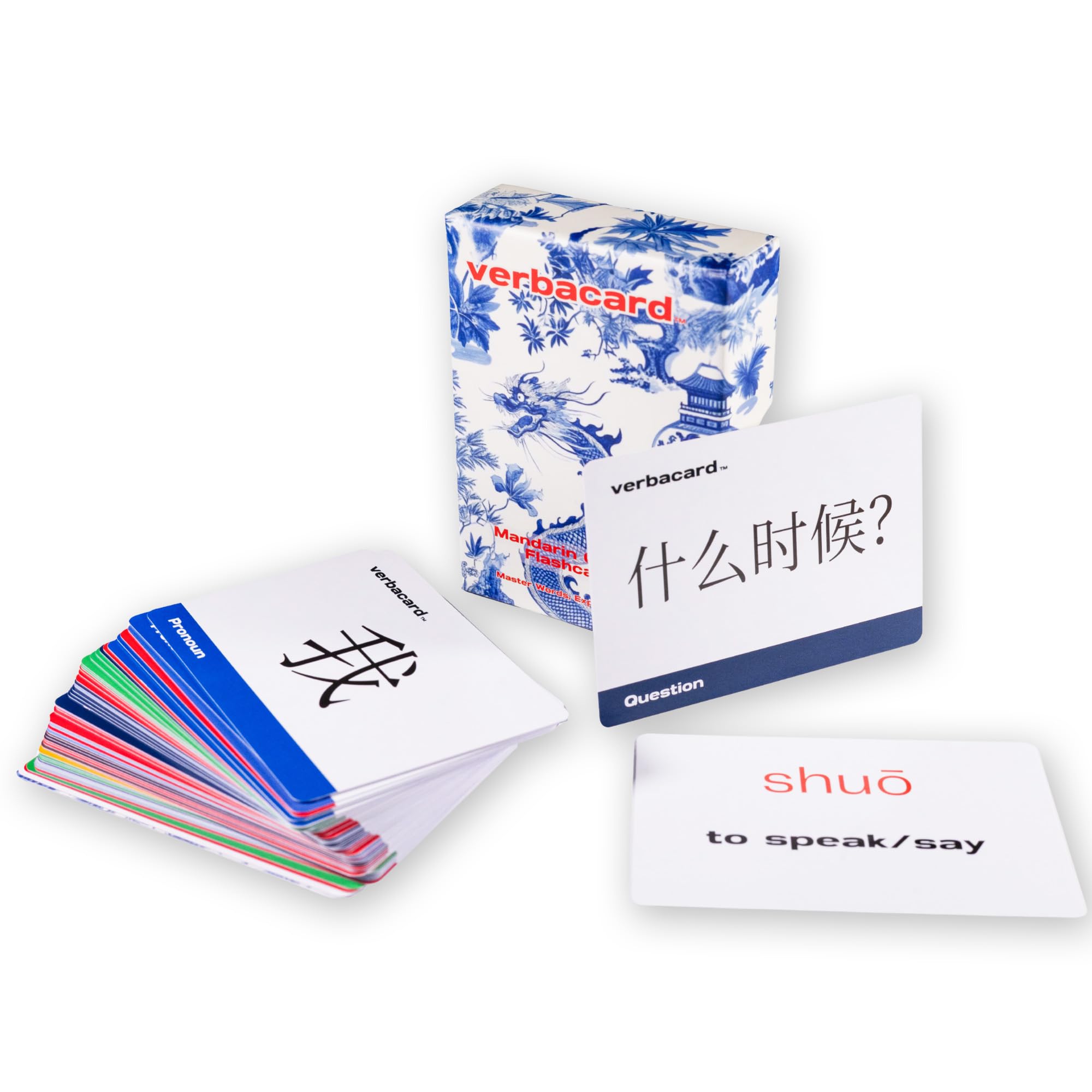 Essential Mandarin Flashcards – Learn to Read Chinese Fast | Chinese Mandarin Study Deck with Pinyin | Pronouns, Basic Verbs & Nouns for Beginners &