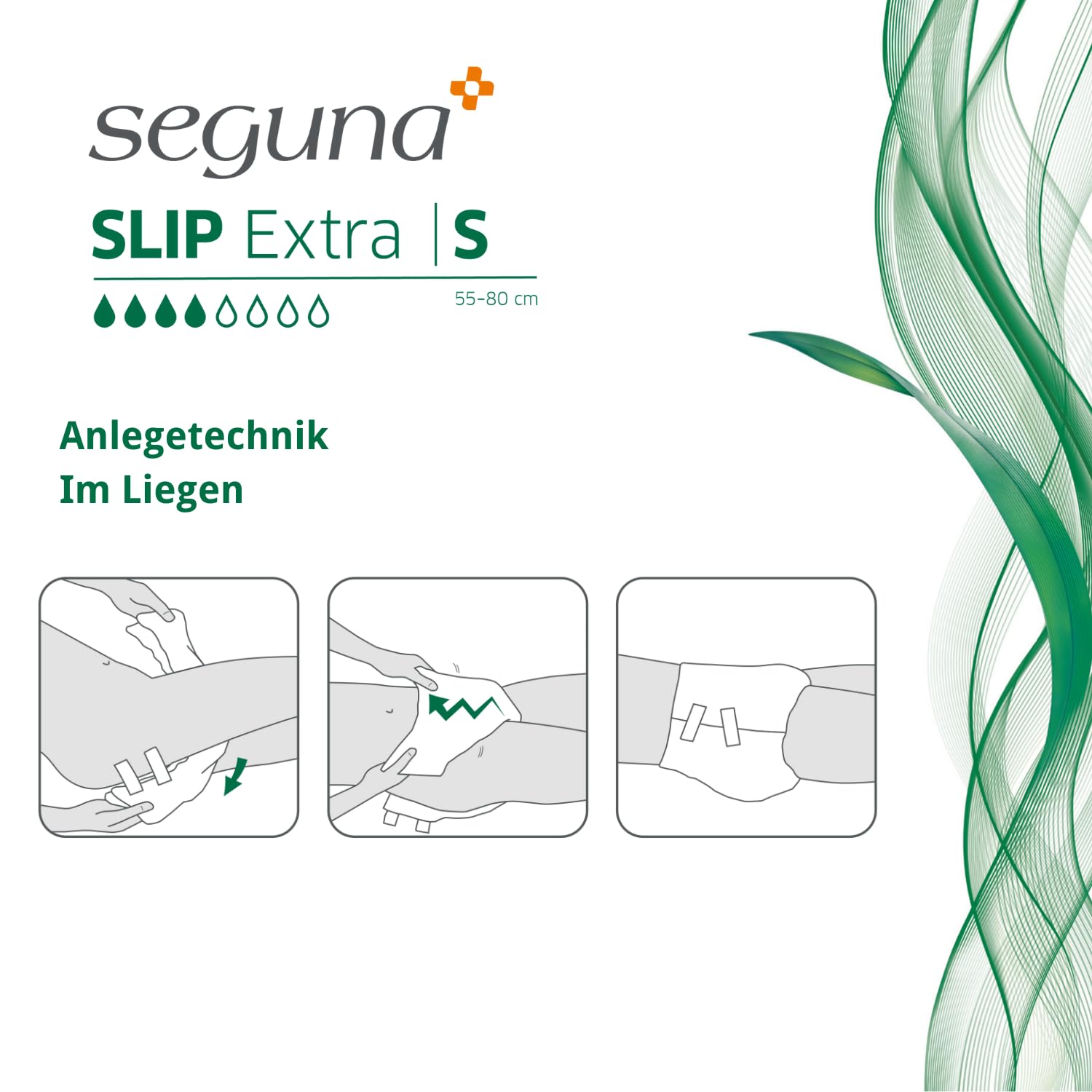 SEGUNA Slip Extra, Inkontinenz Windeln für Erwachsene, Frauen, Männer, Windeln bei mittlerer Blasenschwäche, Stuhlinkontinenz (S (Sparpaket 4 x 25 Stück))