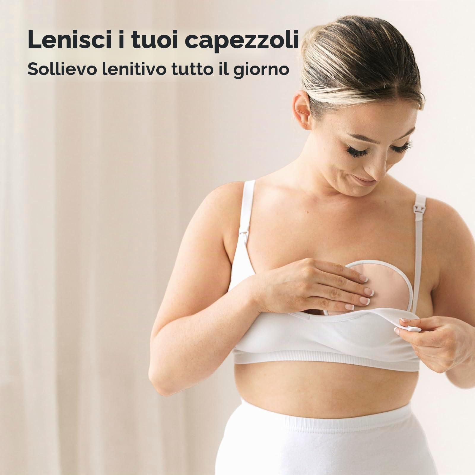 KeaBabies Riutilizzabile Assorbenti per allattamento per L'allattamento al seno - 4 Strati Bambù Biologico Assorbenti per allattamento - Coppette Assorbilatte Lavabili (Lovelle, L 12cm)