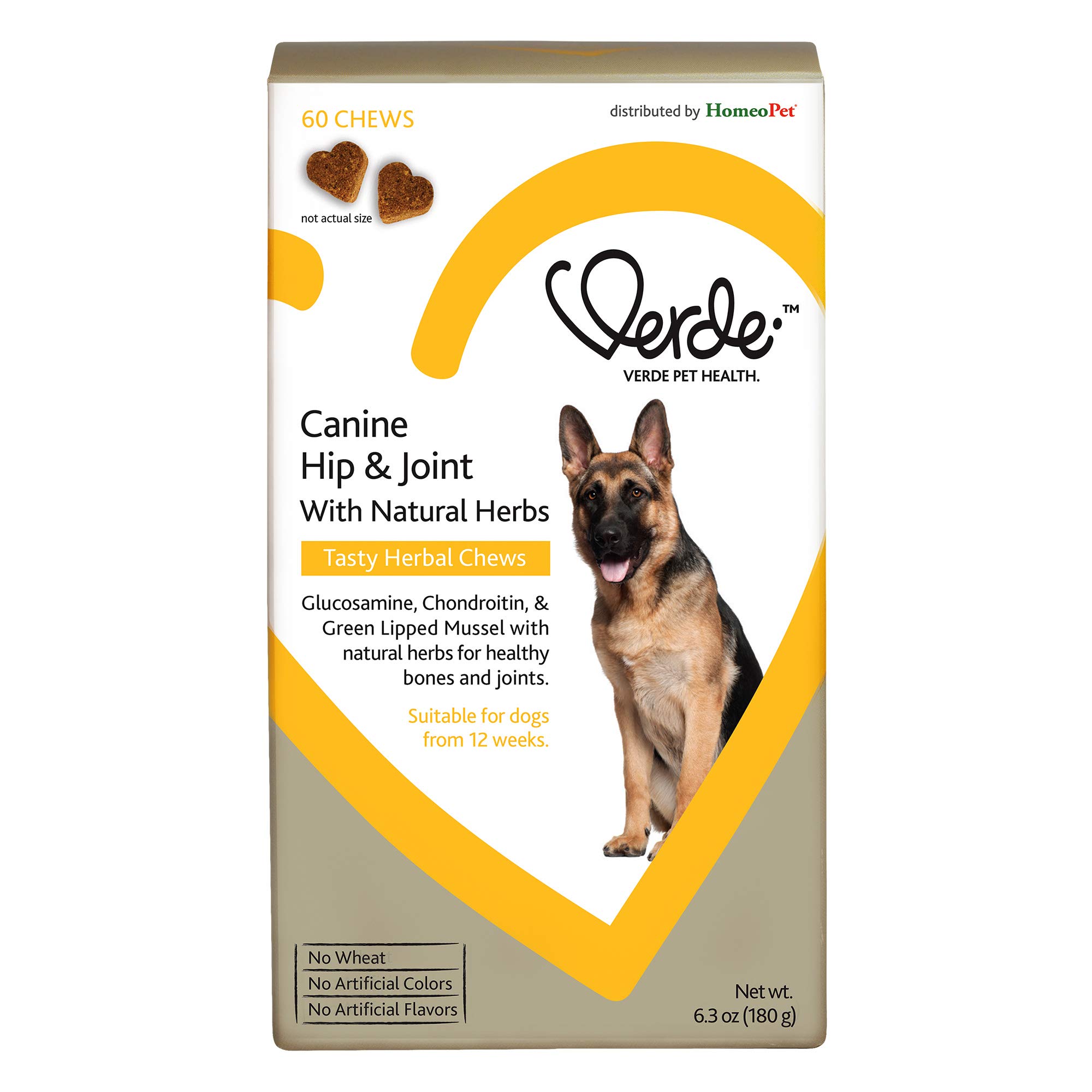 Buy Verde Canine Hip and Joint Herbal Chews, 60 Count, with